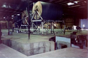 The Sound Stage behind our Owensby editing room. The circular water tanks used for flooding the set. The concrete hallway that will be flooded in FG.