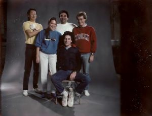 The Editing crew posing for the Production photo.