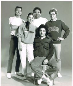 The b/w photo that was given to the editing crew as a gift.