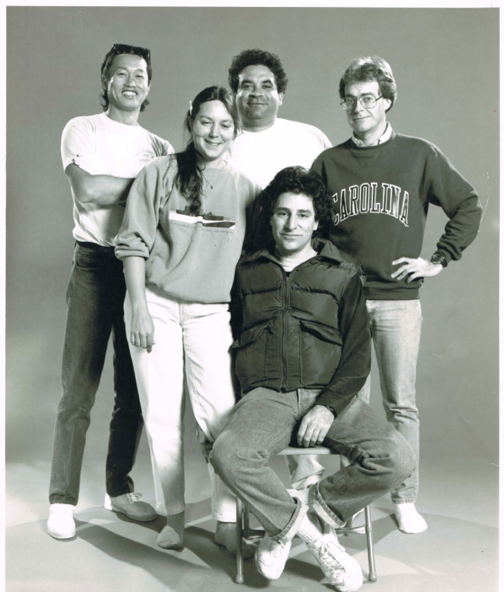 The b/w photo that was given to the editing crew as a gift.